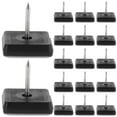 thumbnail image 1 of 20 deslizadores de muebles con clavos, cuadrados, para patas de silla, almohadillas deslizantes para alfombras, pisos de madera, muebles, armarios, sillas, protectores de suelo, 1 of 8