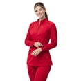 thumbnail image 6 of M&M SCRUBS Women’s Full Zip Scrub Jacket – 4-Way Stretch Warm-Up Jacket with Stand Collar, Moisture-Wicking (Red, Large), 6 of 7