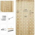 thumbnail image 5 of Pegboard Display, 5.6Ft Portable Freestanding Wall Organizer Wooden Room Divider Folding Privacy Screens for Craft Art Display Board (6panels, Natural), 5 of 9