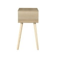 thumbnail image 5 of Hassch Modern Side Table Wood Nightstand with 1 Storage Drawer for Living Room, Natural & White, 5 of 8