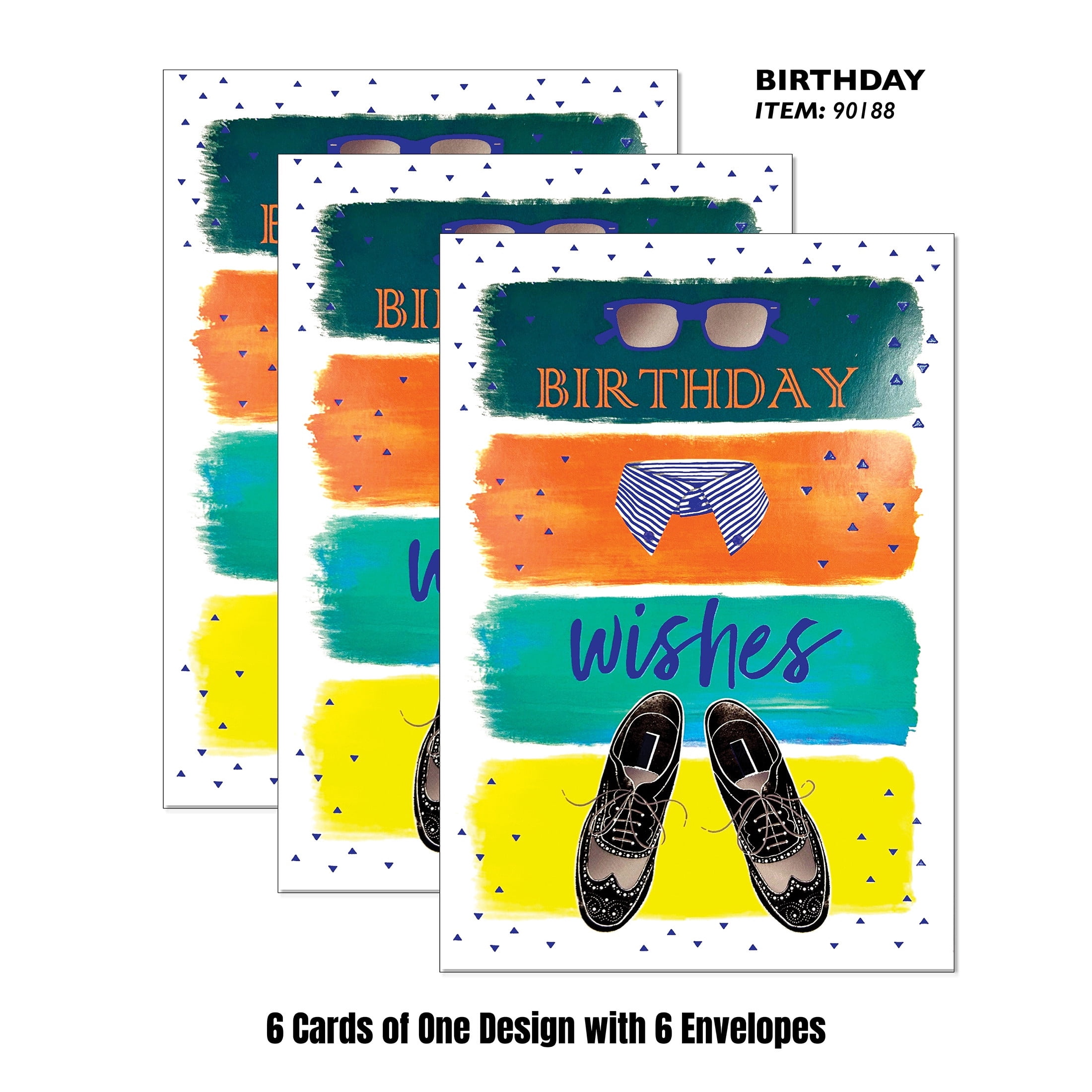 Viabella Birthday Card -Wingtip Shoes