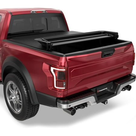 TITANICMOTOR 4-Fold 5.8FT 69.3Inch Hard Quad Aluminum Truck Bed Tonneau Cover Compatible for 2019-2024 2025 Chevy Silverado/GMC Sierra 1500 Fleetside New Body Style