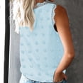 thumbnail image 4 of Askfv Womens Lace Tank Top Summer Camisole Sleeveless Jacquard Shirt, 4 of 4