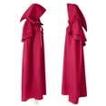 thumbnail image 4 of SDNall Cape Unisexe à Capuche à Boutons Décontractée Fête Rétro Gothique Longue Cape Tenue de Scène Hauts Cape, 4 of 8