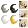 thumbnail image 2 of Resin Moons Statue Figurines Decorative Objects Moons Goddesses Sculptures Ornament Collectible Figurines Gift Women Men, 2 of 9