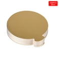 thumbnail image 2 of Ounissouiy 100 unids/set tapete dorado para Mousse, tablas de Base de pastel de espuma inferior, tablero de papel, bandeja de postre de múltiples Herramientas y accesorios para hornear dorado 8cm, 2 of 6