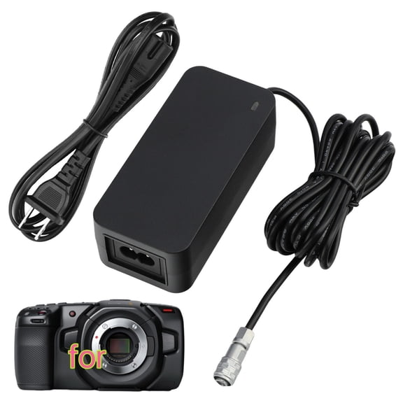 12V Power Adapter Cable Compatible with Blackmagic Pocket Cinema Camera 4K,6K,6K G2,6K Pro