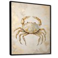 thumbnail image 2 of Designart "Minimalist Crab Artwork II" Crab Floater Framed Wall Art Prints, 2 of 5