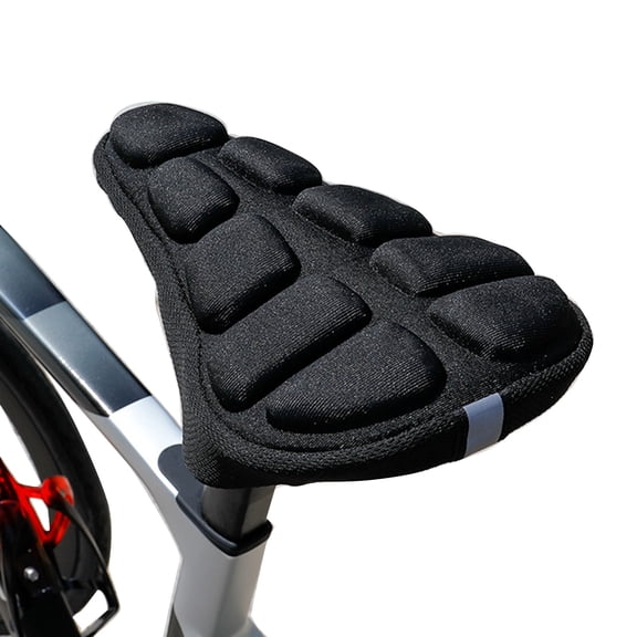 Bike Saddle Cover Silicone Padded Shockproof Bike Seat Cover Improved Comfort Breathable Anti-Slip Bicycles Seat Cushion
