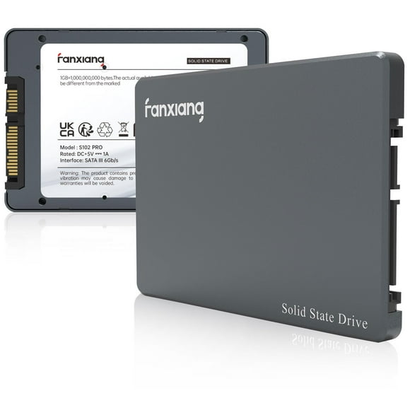 fanxiang S102 Pro 1TB 2.5" SSD Internal Solid State Drive, SATA III 6Gb/s, Up to 560MB/s, Aluminum Alloy Shell, SLC Cache, 3D NAND TLC, Compatible with Laptop and PC Desktops