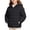 Black, variant on KyCheLot Boys Girls Zip up Jacket Solid Color Long Sleeve Hooded Outerwear Kids Winter Warm Windproof Coats
