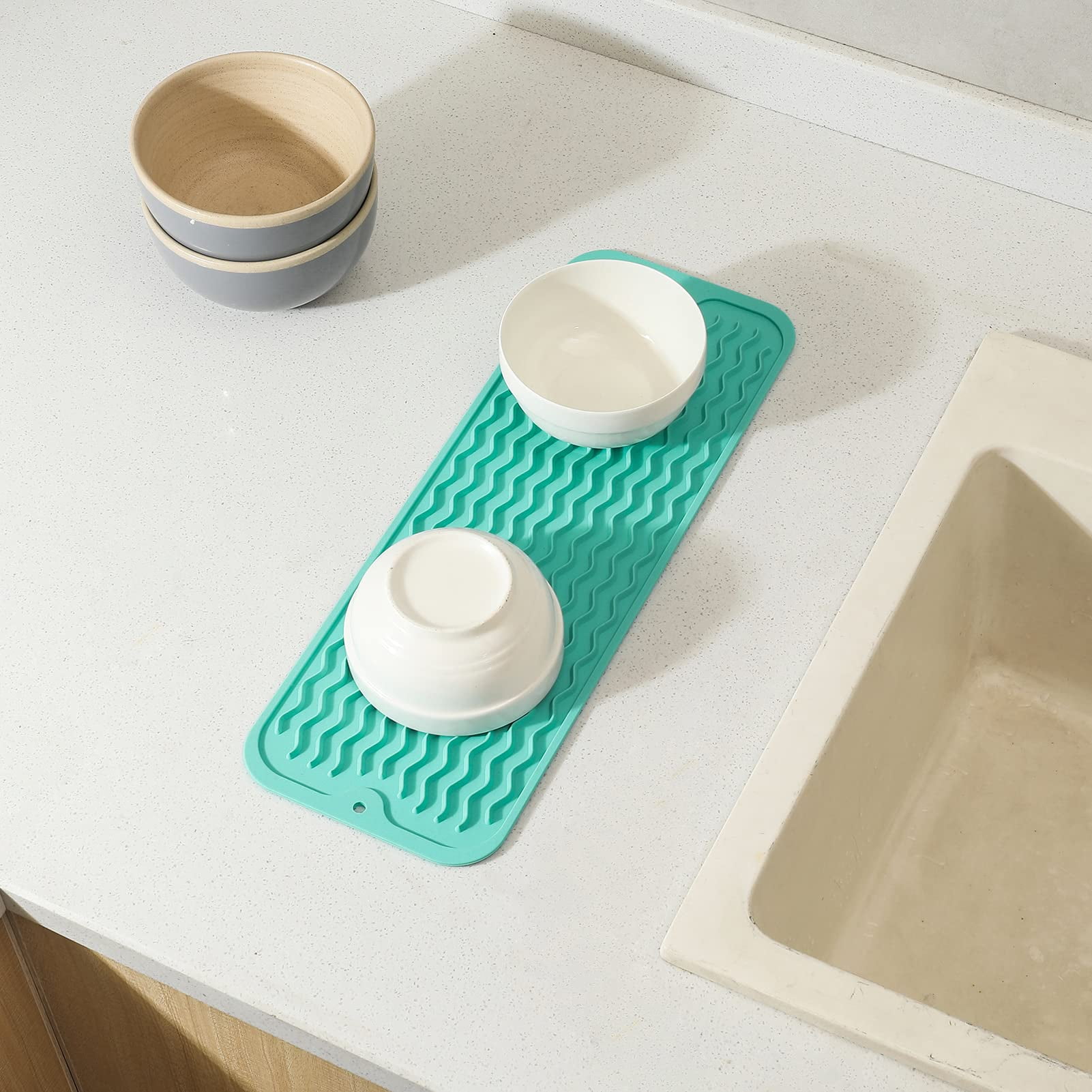 Kitchen Drying Mat (2-Piece Silicone) – The Better House