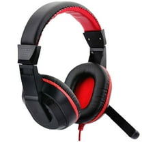 GOOHOCHY Headphones with Mic Adjustable Gaming Headset 18.00X18.00X7.50CM Red