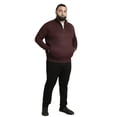 thumbnail image 5 of Duke Mens D555 Cramlington Knitted Quarter Zip Kingsize Sweatshirt, 5 of 5