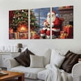 thumbnail image 2 of Nawypu Christmas Santa Claus Poster Decorative Painting Poster Wall Art Picture Print Modern Art Dining Room Bedroom Decor Poster 12''x16''X3 Panels, 2 of 4