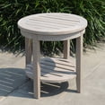 thumbnail image 3 of Cambridge Casual  Sherwood Teak Patio Side Table Grey 18" - Weathered Gray, 3 of 5