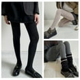 thumbnail image 3 of Elegant Slimming Twist Chain Stripe Pattern Tights Soft Cotton Women's Legwear Hosiery Solid Color Footed Pantyhose, 3 of 20