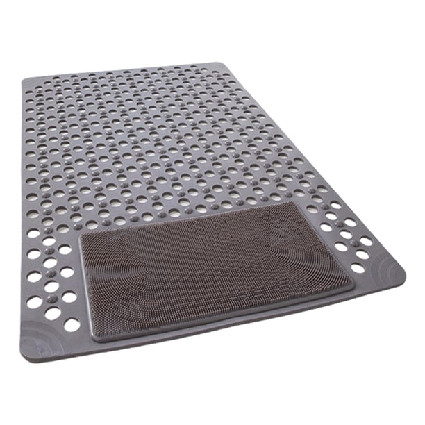 Alfombrilla de baño de plástico antideslizante, alfombrilla de ducha impermeable, antifatiga, con ventosa, resistente al moho, de secado rápido, para bañera o ducha de pie.