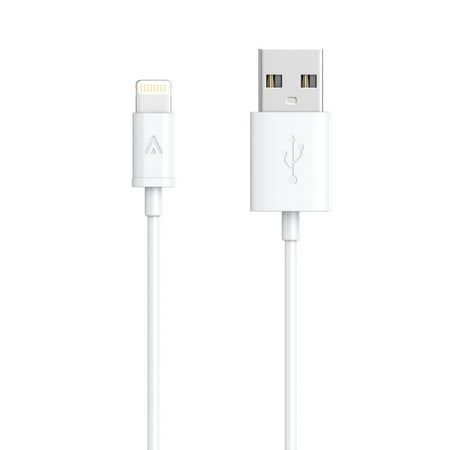 LIGHTNING CHARGE/SYNC CABLE, 3FT,WHITE (Best 3rd Party Lightning Cable)