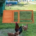 thumbnail image 4 of Pefilos 50" Wooden Rabbit Hutch Indoor Guinea Pig Hutch Large Pet Cages for Small Animals Chicken Outdoor Running Cage Pet Triangle Hen House, 4 of 20