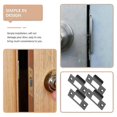 thumbnail image 5 of 4pcs Deadbolt Strike Plates Latch Door Strike Plates Door Plate Reinforcement Plates Edition B, 5 of 5