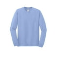 thumbnail image 5 of Gildan Heavy Cotton Men's Long Sleeve T-Shirt, Comfortable, Crewneck Classic Fit, Carolina Blue, XL, 5 of 5