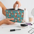 thumbnail image 6 of Makeup Bag - Tribal Fox Cosmetic Bag Portable Travel Toiletry Bag for Women Small Make Up Organizer Bag Zipper Pouch Travel Essentials, 6 of 8