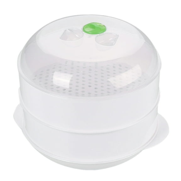 Monyance Vegetable Steamer Microwave Steamer Food Steamer Buns Dumpling Steamer Kitchen Steaming Utensils(8.46X7.17X6.3Inches)