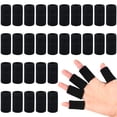 thumbnail image 1 of FloreceBien 30 piezas de fundas para dedos con 1 bolsa de almacenamiento, férula para pulgar, soporte protector, cinta elástica transpirable para dedos para aliviar el dolor, artritis, dedo en, 1 of 7
