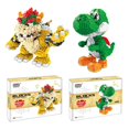 thumbnail image 1 of Anime Yoshi Super Bros Mario Bowser Diamond Building Block Cartoon Figures Doll Collectible Model DIY Bricks BOX Toys For Child zhangyuxiang LED, 1 of 2