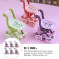 thumbnail image 2 of Shisuyan Doll Shopping Trolley Models Watermelon Red 6Pcs 5.27X2.28X3.34Inch, 2 of 9