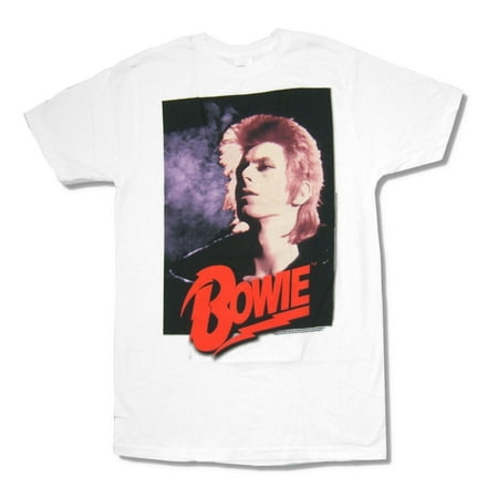 David Bowie Old School Photo White T Shirt (David Bowie Best Photos)