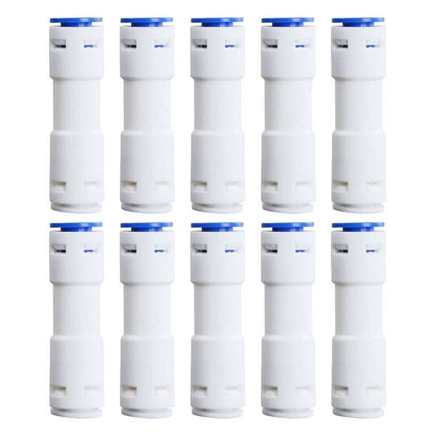 10pcs 1/4in Straight Quick Connecto Water Purifier Check Valve