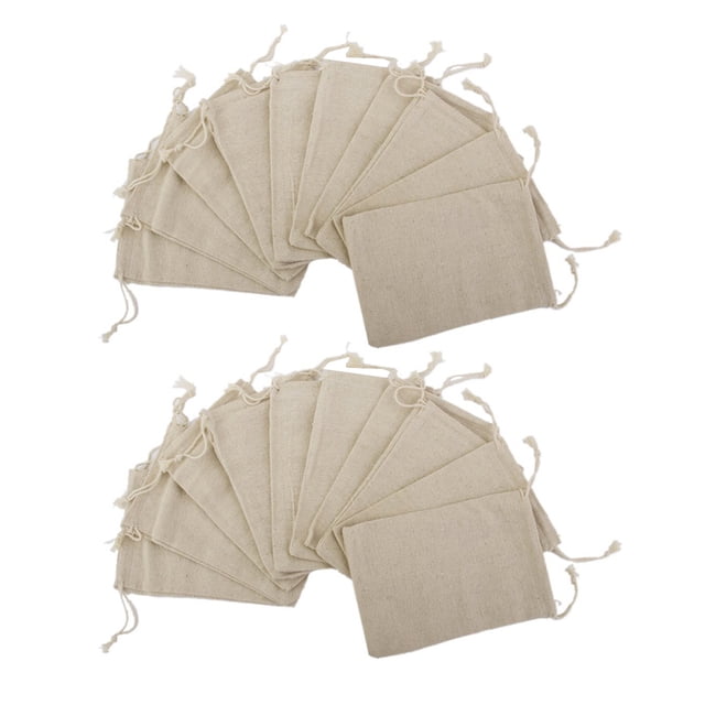 20 piezas 12,5 x 16,5 cm lino yute bolsas de regalo con cordón sacos favores de fiesta para fiesta de boda