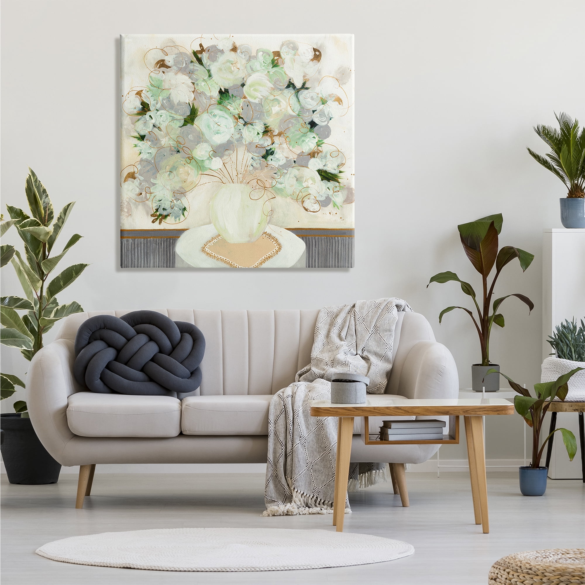Stupell Industries Whimsical Abstract Floral Arrangement Playful Flower Still Life, 36 x 36, Design by Ruth Fromstein