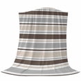 thumbnail image 6 of Khaki Grey Striped Blanket Soft Cozy Warm Twin Blanket for Bed, Plush Fuzzy Flannel Fleece Blankets for Sofa, Farmhouse Stripes Modern Abstract Art Throw Blankets for Couch, Gifts for Men, 60"x80", 6 of 9