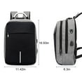 thumbnail image 3 of 15.6-inch Protective Laptop Backpack for Business Office, Travel Commuter Backpack with USB Charging Port for Up to 15.6” Laptop MacBook, Water-resistant Computer Bag for Men Women, 3 of 9
