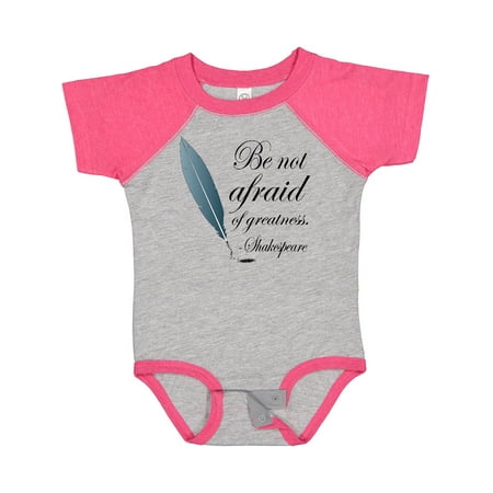 

Inktastic Shakespeare Be Not Afraid of Greatness Gift Baby Girl Bodysuit