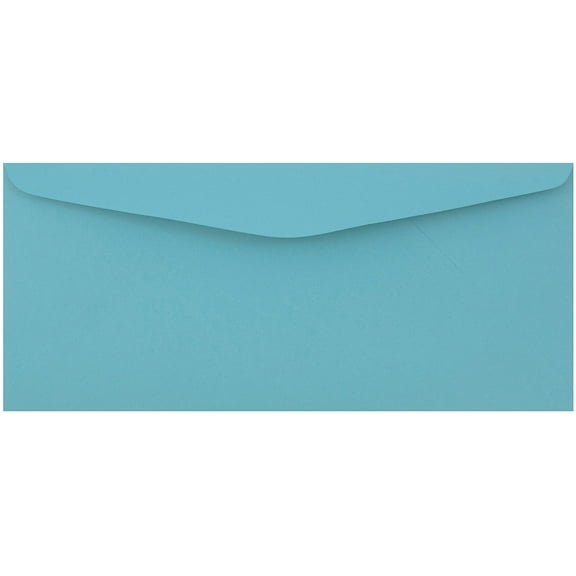 JAM Paper #9 Envelopes, 3 7/8 x 8 7/8, Blue, 50/Pack
