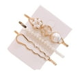 thumbnail image 2 of SPRING PARK 3Pcs/Set Women Faux Pearl Beads Fashion Gold Alloy Hair Clips Hair Pin Barrettes, 2 of 6