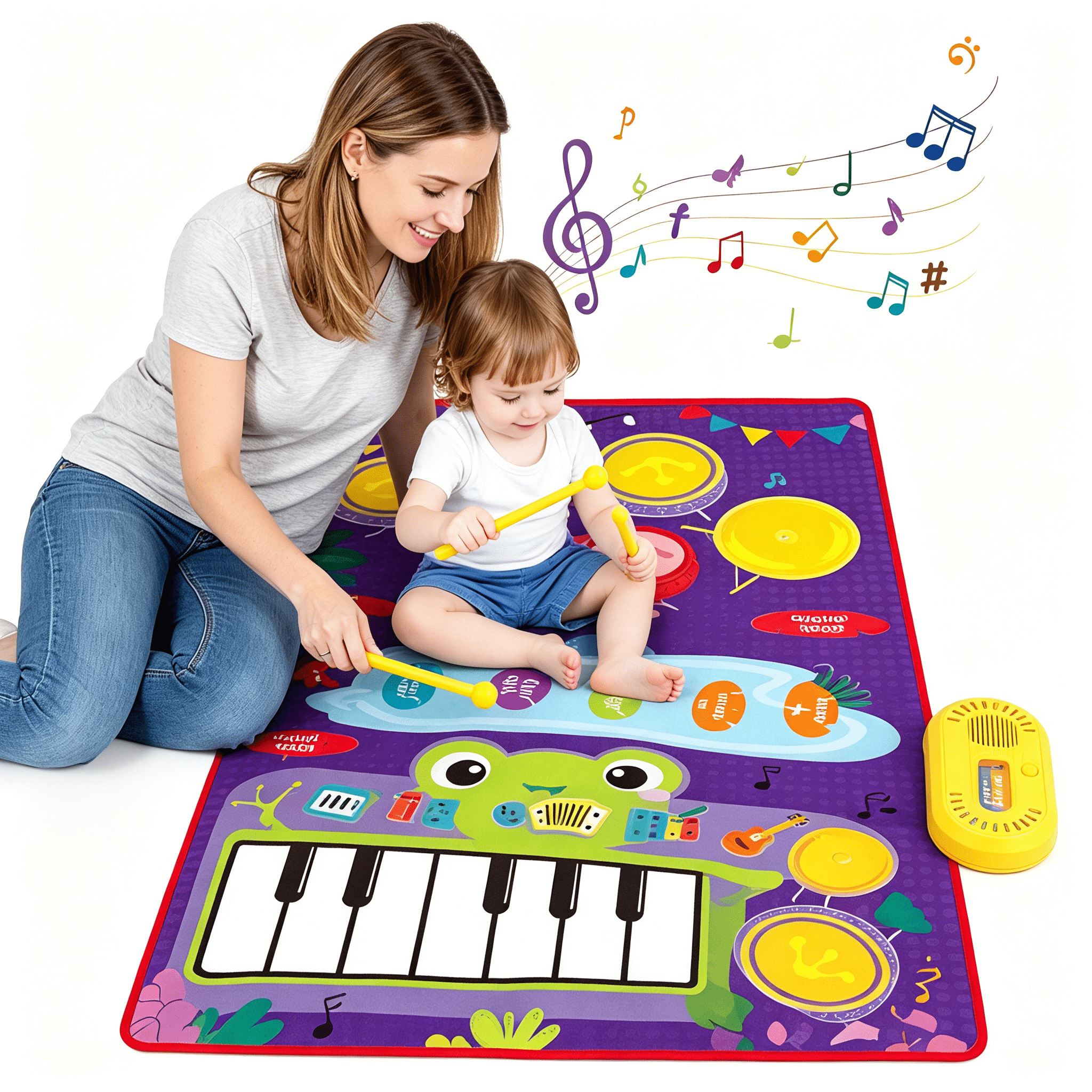 BESTSKY 2026 New Piano Mat for Toddlers,Baby Sensory Educational Dancing Keyboard Carpet Floor Playmat Musical Mats Birthday Toddler Toys for 1 2 3 4 5 Year Old Boy Girl Gifts Baby Mat for Floor