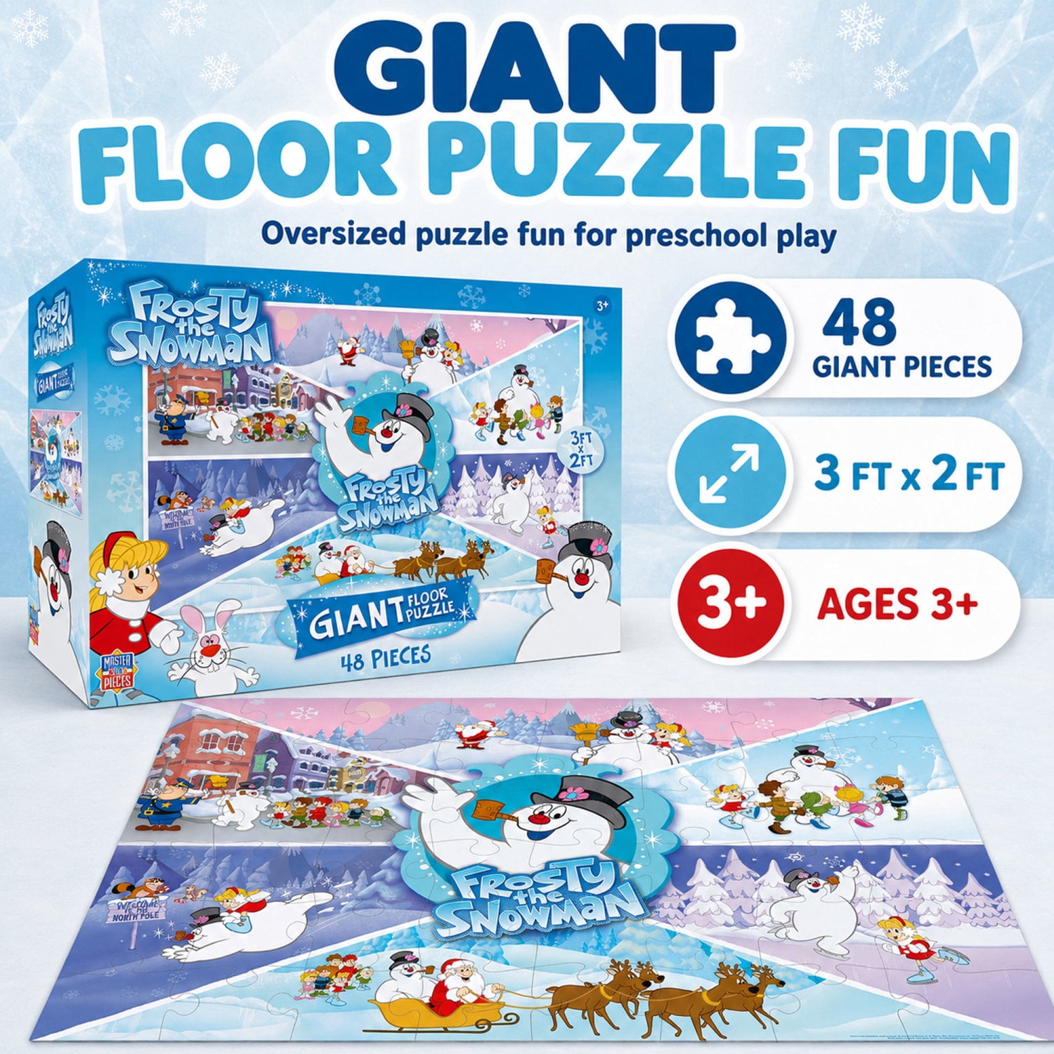 MasterPieces Frosty the Snowman 48 Piece Floor Jigsaw Puzzle