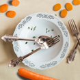 thumbnail image 2 of BalsaCircle 10 Pieces 12 oz White Plastic Bowls Silver Trim Disposable Event Tableware, 2 of 6