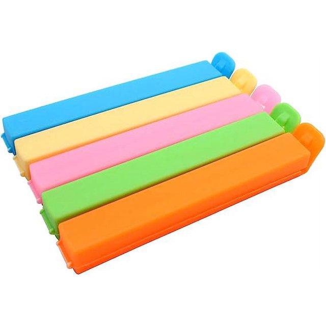 Zhuge 20 pinzas para sellar alimentos para cocina, 11 cm (colores aleatorios)