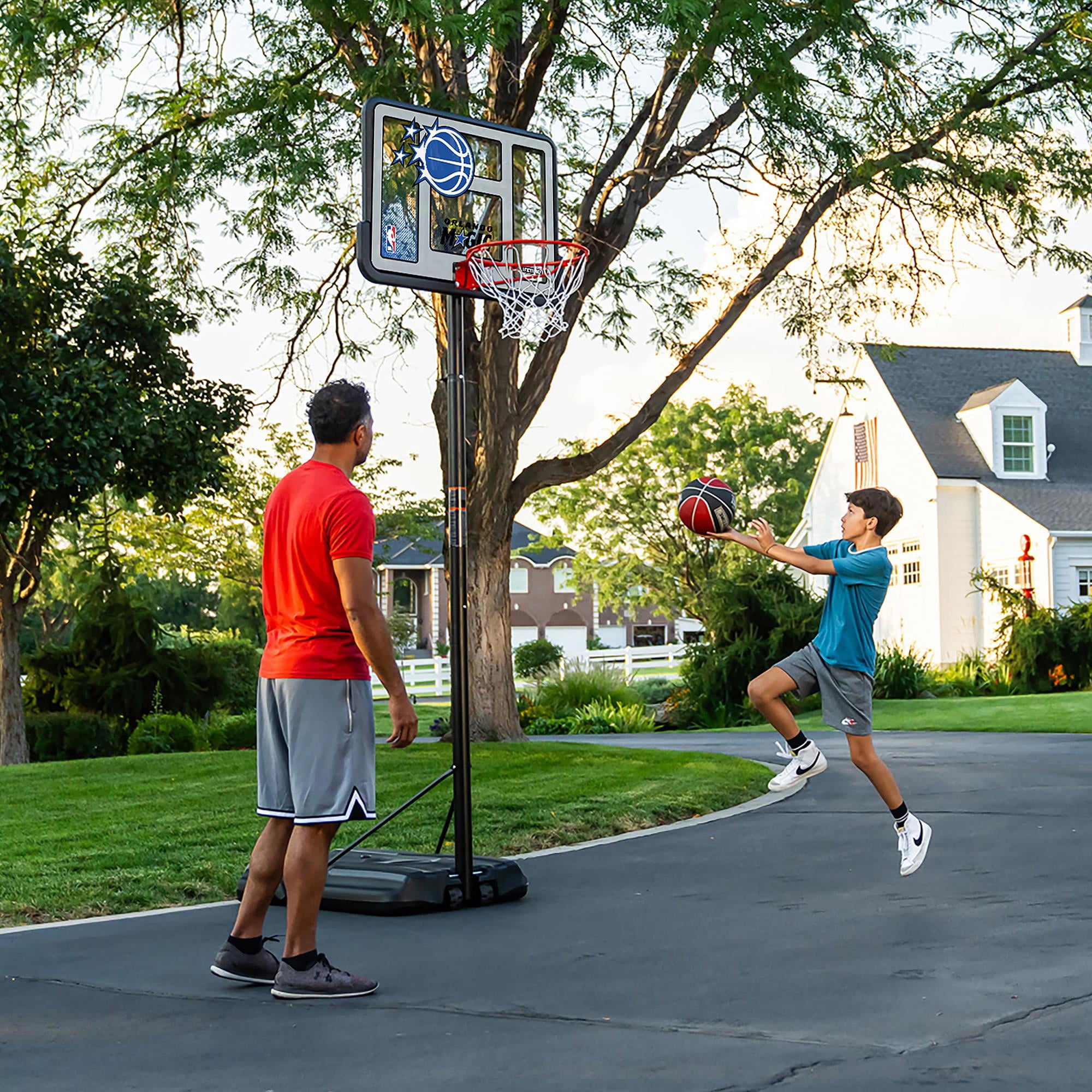 Lifetime NBA Orlando Magic 44" Portable Basketball Hoop with Wheels - 7.5 to 10 Ft Adjustable Height