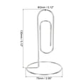 thumbnail image 2 of Uxcell Place Card Holder 2pcs Memo Clip Holder Stand Table Number Holders Paper Clip Shape, Silver 2pcs, 2 of 5