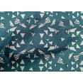 thumbnail image 5 of oneOone Cotton Poplin Teal Blue Fabric Triangle Geometric Sewing Craft Projects Fabric Prints By Yard 56 Inch Wide, 5 of 5