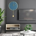 thumbnail image 1 of Reloj de pared, reloj de péndulo oscilante moderno y sencillo, decoración del hogar, rendimiento confiable, 1 of 12