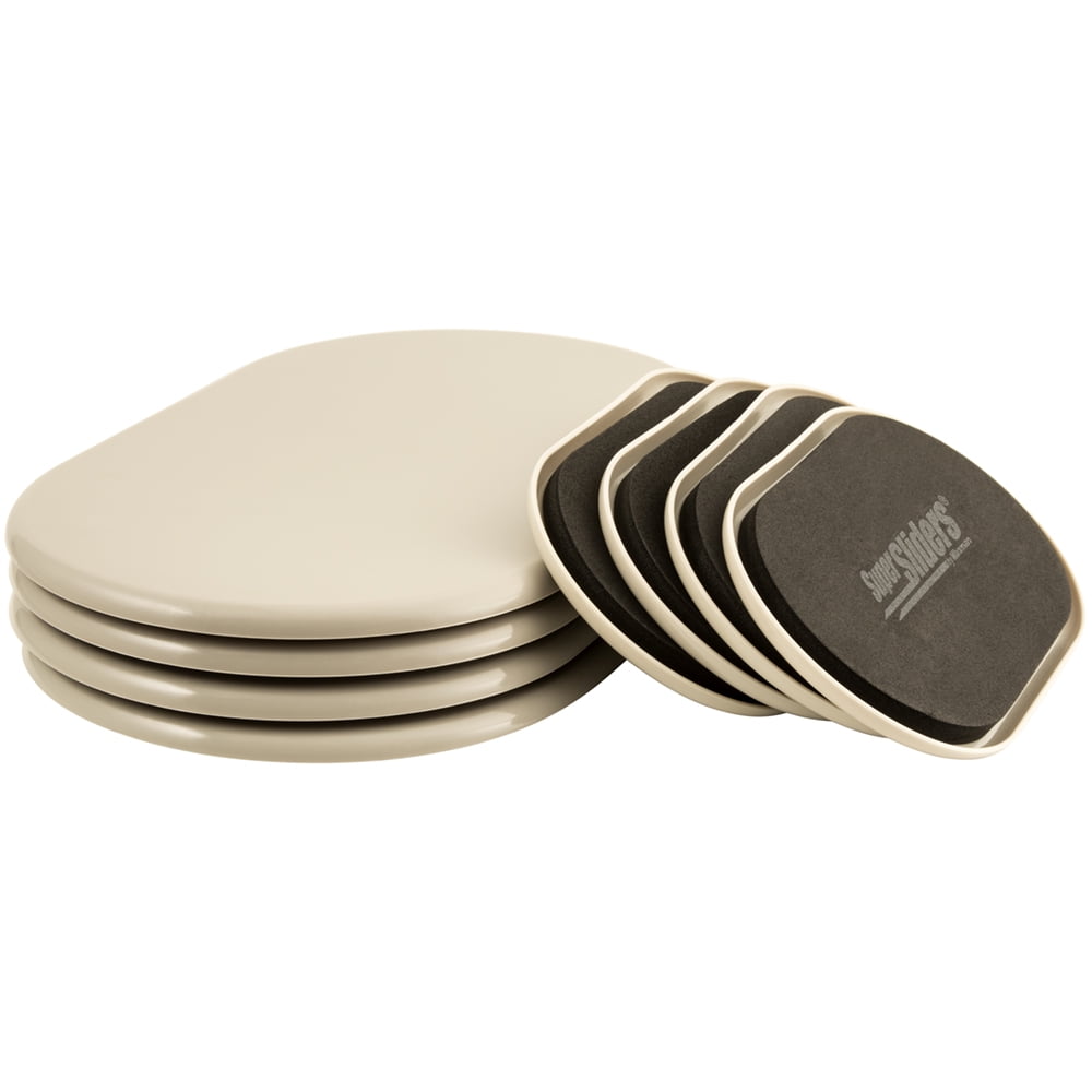 Super Sliders Large Reusable Sliders, Carpet, Beige (8 Pk)
