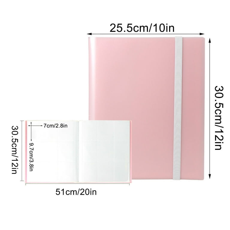 Kayannuo 2 pcs 9-Pocket Trading Card Binder Multiple Pocket Trading Card  Album With Straps 360 Side-Loading Pockets Album For Sports Cards Football  - Walmart.com